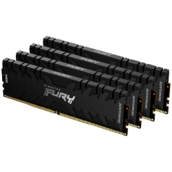 64GB DDR4 3000MHz CL15 DIMM (Kit of 4) 1Gx8 FURY Renegade Black KF430C15RB1K4/64
