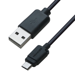 USB[d&P[u 2m 1.8A micro BK AJ-467