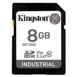 8GB SDHC Industrial -40 to 85 C10 UHS-I U3 V30 A1 pSLC SDIT/8GB