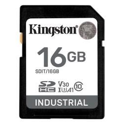 16GB SDHC Industrial -40 to 85 C10 UHS-I U3 V30 A1 pSLC SDIT/16GB