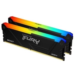 16GB DDR4 3733MT/s CL19 DIMM (Kit of 2) FURY Beast RGB KF437C19BB2AK2/16