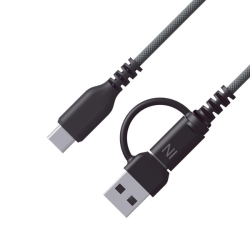 USB�[�d�������P�[�u�� �ϊ��R�l�N�^�t�� 1.2m A/C-C �u���b�N
