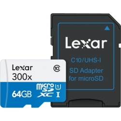 High-Performance 300x microSDXC UHS-IJ[h Class10(45MB) 300{ SDA_v^[t 64GB LSDMI64GBJPR300A