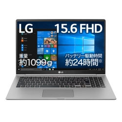LG　15.6インチ(フルHD)　ノートPC　gram（約1099g）　IntelR Core i5-8265U プロセッサー　ダークシルバー