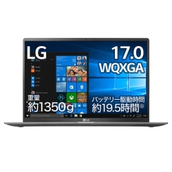 LG gram Z90N 2020Nf 17C`yʁEԁEϋvm[gPC Intel Core i7 16GB 512GB(NVMe) Windows 10 Home DarkSilver(OfficeȂ) 17Z90N-VA74J