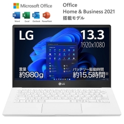 LG Electronics Japan ノートパソコン Ryzen 5 5500U/8GB/SSD・512GB 