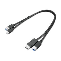 ThinkStation Mini-DisplayPort/USB Type-A3.0 - DisplayPort/USB Type-B3.0 変換アダプター 4X91D11453