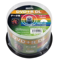 HIDISC DVD+R DL x8 f[^p v^u 50P Xsh HDD+R85HP50