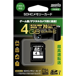 HIDISC SDHCJ[h UHS-I Class10 4GB HDSDH4GCL10UIJP2
