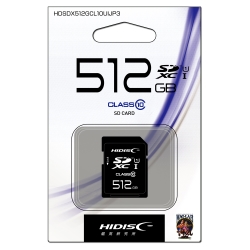 HIDISC SDXCJ[h UHS-I Class10 U3/V30Ή 512GB HDSDX512GCL10UIJP3