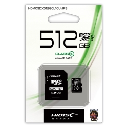 HIDISC microSDXCJ[h UHS-I Class10 U3/V30Ή 512GB HDMCSDX512GCL10UIJP3