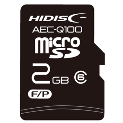 AEC-Q100Ή HIDISC ԍڗprSLC`bv microSDJ[h 2GB HDAMMSD002GSL