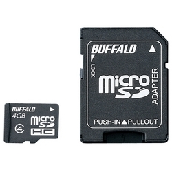 hdl Class4Ή microSDHCJ[h SDϊA_v^[tf 4GB RMSD-BS4GAB