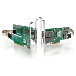 ConnectX-6 VPI adapter card kitA100Gb/s (HDR100AEDR InfiniBand and 100GbE)Adual-port QSFP56ASocket Direct 2x PCIe3.0 x16Atall brackets MCX654106A-ECAT
