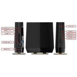 バッファロー 無線LAN親機 WiFiルーター 11ax/ac/n/a/g/b 4803+1147Mbps WiFi6/Ipv6対応 マットブラック WSR-6000AX8/DMB