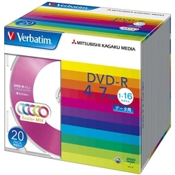 DVD-R 4.7GB PCf[^p 16{Ή 20XP[X J[~bNX DHR47JM20V1