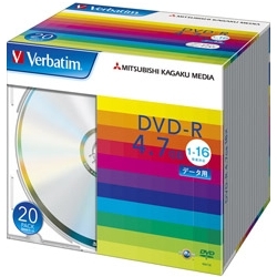 DVD-R 4.7GB PCf[^p 16{Ή 20XP[X Vo[fBXN DHR47J20V1