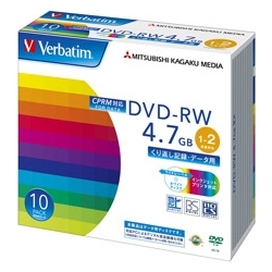 DVD-RW 4.7GB CPRM PCf[^p 2{Ή 10XP[X Ch\ DHW47NDP10V1
