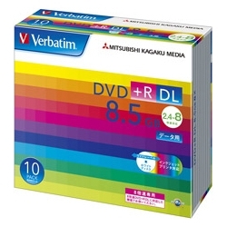DVD+R DL 8.5GB PCf[^p 8{Ή 10XP[X Ch\ DTR85HP10V1