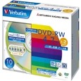 DVD-RW(CPRMΉ) JԂL^p 4.7GB 1-2{ 15mmP[X() 10PJ[~bNX DHW47NDS10V1