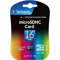 Verbatim Micro SDHC Card 16GB Class10 MHCN16GJVZ2 - NTT-X Store