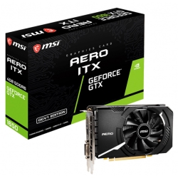 GEFORCE GTX1650 (GDDR6 メモリ搭載) ショート基板グラフィックスカード GEFORCE GTX1650 D6 AERO ITX OCV1