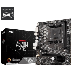 MSI AMD A520チップセット搭載MicroATXマザーボード/AMD AM4ソケット