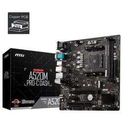 AMD A520チップセット搭載MicroATXマザーボード/AMD AM4ソケット対応 A520M PRO-C DASH
