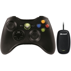 Xbox 360 Wireless Controller for Windows USB Port Liquid Black JR9-00013