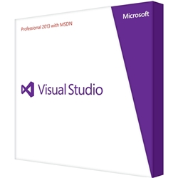 Visual Studio Professional 2013 with MSDN Retail DVD 79D-00333
