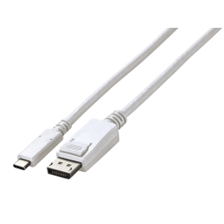 USB Type-C - DisplayPort 変換ケーブル (2m) ホワイト CP200-WT