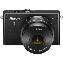 レンズ交換式アドバンストカメラ Nikon 1 J4 標準パワーズームレンズキット ブラック N1J4HPLKBK