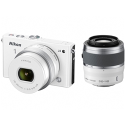 レンズ交換式アドバンストカメラ Nikon 1 J4 ダブルズームキット ホワイト N1J4WZWH