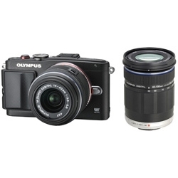 オリンパス ミラーレス一眼 Olympus Pen Lite E Pl6 ダブルズームキット ブラック Pen E Pl6 Dzk Blk Ntt X Store