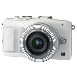 ミラーレス一眼 OLYMPUS PEN Lite E-PL6 14-42mm EZ レンズキット (ホワイト) PEN E-PL6 EZLKWHT