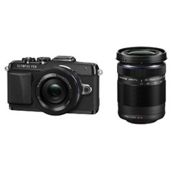 ミラーレス一眼 OLYMPUS PEN Lite E-PL7 EZ ダブルズームキット (ブラック) PEN E-PL7 EZDZKBLK