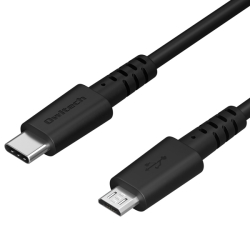 P[u/USB Type-C to microUSB/USB Type-CIX to microUSB/f[^]/fɋ/1m/100cm/ubN OWL-CBCM10-BK
