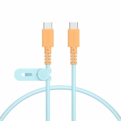 MOTTERU �o�C�J���[�P�[�u�� USB-C to USB-C ���Ȃ₩�ŗ��܂Ȃ� �}���[�d PD60W�Ή� �f�[�^�]���Ή� 0.5m �P�[�u���o���h�t�� 2�N�ۏ� �I�����W�\�[�_