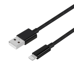 LightningP[u/USB Type-A to Lightning/MFiF/uCfbhP[u/݂ɂ/}[d/f[^]/2m/200cm/ubN