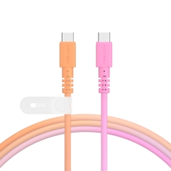 MOT �O���f�[�V�����P�[�u�� USB-C to USB-C PD60W ���Ȃ₩ ���܂Ȃ� �}���[�d �f�[�^�]�� �P�[�u���o���h�t�� 1m 2�N�ۏ� �t�@�W�[�l�[�u�� (MOT-SCBCCG100)