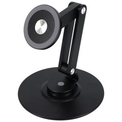 MOTTERU �}�O�l�b�g�X�^���h MagSafe�Ή� 360�x��] �s�^�b�Ƃ����� �A���~�� ���^�������O�X�e�b�J�[�t�� 1�N�ۏ� �u���b�N ���i�T�C�Y��151(W)×133(D)×45(H)mm