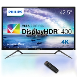 【クリックで詳細表示】42.5型 4K Display HDR400対応 MVA液晶ディスプレイ 5年間フル保証 436M6VBRAB/11