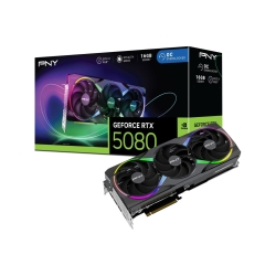 グラフィックボード PNY GeFORCE RTX 5080 16GB ARGB Overclocked TripleFan VCG508016TFXXPB1-O