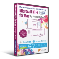 Microsoft NTFS for Mac by Paragon Software Apple M1対応版入り (シングルライセンス)+Security Z SAFE MNFZS