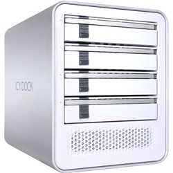 4bay 3.5インチ SATA HDD eSATA + USB2.0 リムーバブル 白 MB561US-4S-1