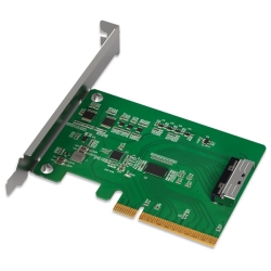 ICYDOCK �M���␳�pRedriver���� PCIe 5.0 x8�X���b�g �Ή� MCIO 8i�iSFF-TA-1016�j �ϊ��A�_�v�^�J�[�h