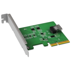ICYDOCK �M���␳�pRedriver���� PCIe 4.0 x4�X���b�g �Ή� SlimSAS 4i�iSFF-8654�j �ϊ��A�_�v�^�J�[�h