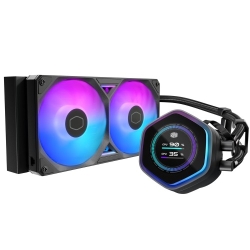 MasterLiquid 240 Atmos II LCD ARGB/240mmN[[/ubN/A^C\ΉLCD/Intel LGA1851/1700/1200/1156/1155/1151/1150/AMD AM5/AM4Ή