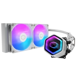 MasterLiquid Core II 240 White ARGB X6G2/240mmN[[/zCg/fA`o[|v̗p/Intel LGA1851/1700/1200/1156/1155/1151/1150/AMD AM5/AM4Ή
