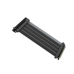 Riser Cable PCIe 5.0 x16  200mm/PCIe 5.0���C�U�[�P�[�u��/�u���b�N/�D�ꂽ�f�[�^�`�����\�A�_��A�����Ē����I�ȑϋv��������/�P�[�u����200mm